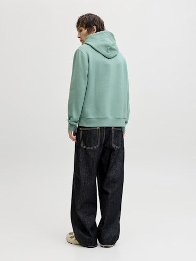 Jack & Jones - Hoodie Logo Sweat - Mineral Blue