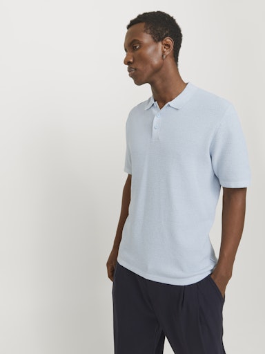 Jack & Jones - George Knit Polo - Chambray Blue