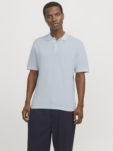 Jack & Jones - George Knit Polo - Chambray Blue