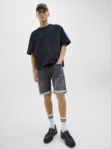 Jack & Jones - Denim Short Rick - Black Used