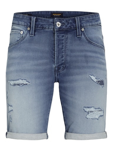 Jack & Jones - Denim Short Rick - Stone Used Damaged
