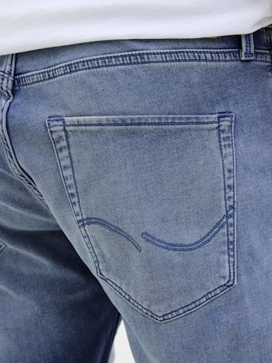 Jack & Jones - Denim Short Rick - Stone Used Damaged