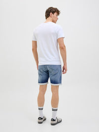 Jack & Jones - Denim Short Rick - Stone Used Damaged
