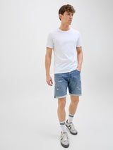 Jack & Jones - Denim Short Rick - Stone Used Damaged