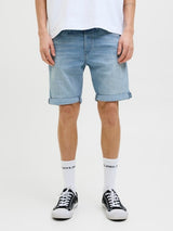 Jack & Jones - Denim Short Rick - Bleached Blue Denim