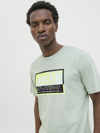 Jack & Jones - Tshirt Logan - Aqua Gray