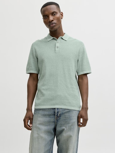 Jack & Jones - George Knit Polo - Granite Green