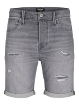 Jack & Jones - Denim Short Rick - Grey Damaged