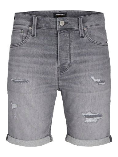 Jack & Jones - Denim Short Rick - Grey Damaged