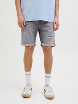 Jack & Jones - Denim Short Rick - Grey Damaged
