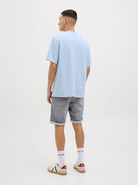 Jack & Jones - Denim Short Rick - Grey Damaged