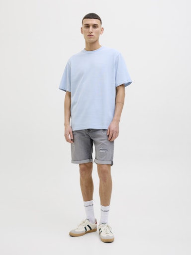 Jack & Jones - Denim Short Rick - Grey Damaged