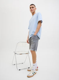 Jack & Jones - Denim Short Rick - Grey Damaged