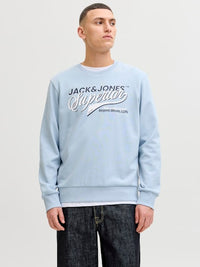 Jack & Jones - Logo Sweat - Celestial Blue