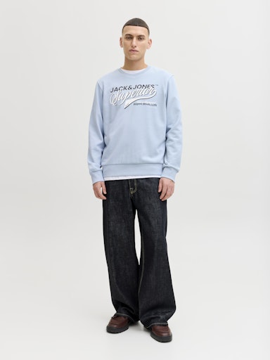 Jack & Jones - Logo Sweat - Celestial Blue