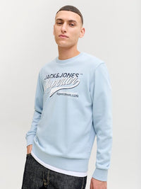Jack & Jones - Logo Sweat - Celestial Blue