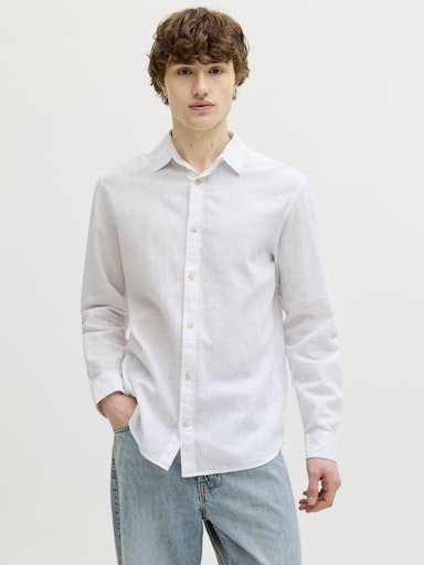 Jack & Jones - Linnen Blend Shirt Summer - White