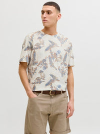 Jack & Jones - Tee Montauk - Cloud Dancer