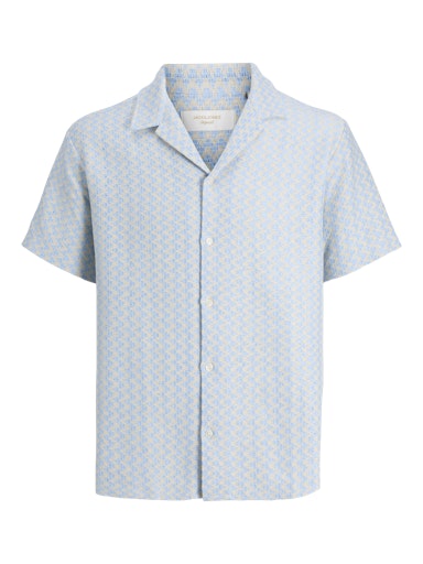 Jack & Jones - Shirt Montauk Crochet - Cashmere Blue