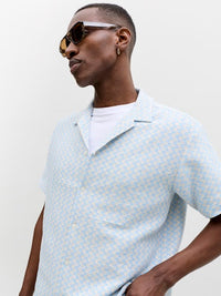 Jack & Jones - Shirt Montauk Crochet - Cashmere Blue