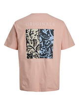 Jack & Jones - Tee Montauk Back Print - Peach Melba