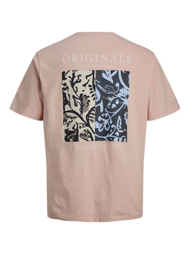 Jack & Jones - Tee Montauk Back Print - Peach Melba