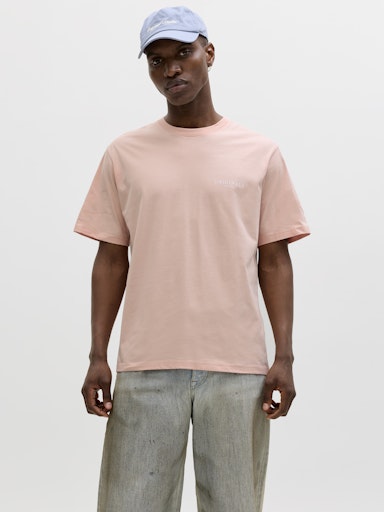 Jack & Jones - Tee Montauk Back Print - Peach Melba
