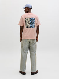 Jack & Jones - Tee Montauk Back Print - Peach Melba