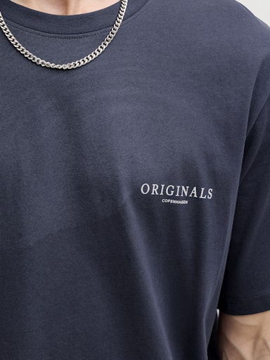Jack & Jones - Tee Montauk Back Print - Odyssey Gray