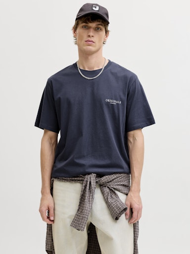 Jack & Jones - Tee Montauk Back Print - Odyssey Gray