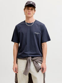 Jack & Jones - Tee Montauk Back Print - Odyssey Gray