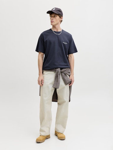 Jack & Jones - Tee Montauk Back Print - Odyssey Gray