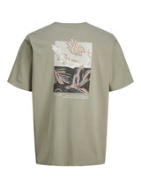 Jack & Jones - Tee Montauk Back Print - Seagrass