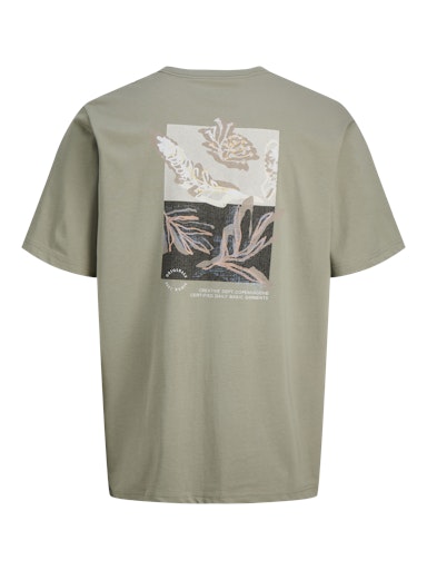 Jack & Jones - Tee Montauk Back Print - Seagrass