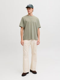 Jack & Jones - Tee Montauk Back Print - Seagrass