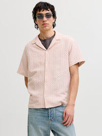 Jack & Jones - Shirt Montauk Crochet - Peach Melba