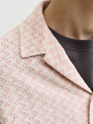 Jack & Jones - Shirt Montauk Crochet - Peach Melba