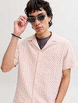Jack & Jones - Shirt Montauk Crochet - Peach Melba