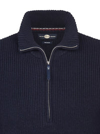 Petrol - Knit Half Zip - Deep Capri (Blauw)