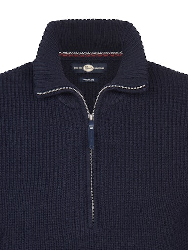 Petrol - Knit Half Zip - Deep Capri (Blauw)
