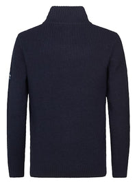 Petrol - Knit Half Zip - Deep Capri (Blauw)