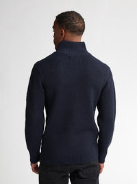 Petrol - Knit Half Zip - Deep Capri (Blauw)