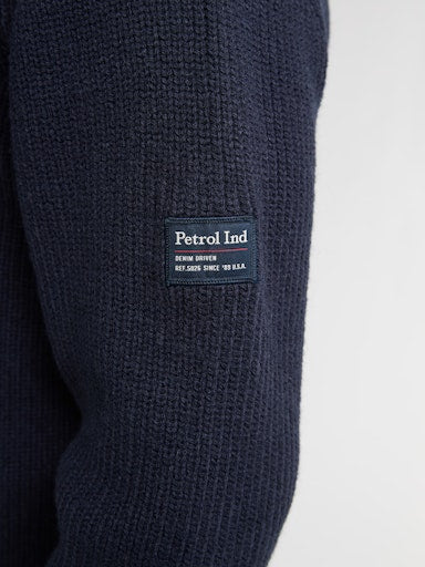 Petrol - Knit Half Zip - Deep Capri (Blauw)