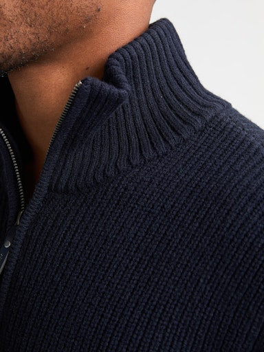 Petrol - Knit Half Zip - Deep Capri (Blauw)