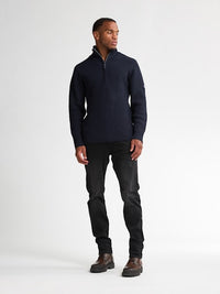 Petrol - Knit Half Zip - Deep Capri (Blauw)