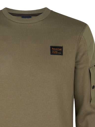 Petrol - Sweater - Mossy Stone (Groen)
