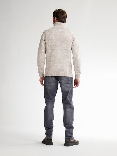 Petrol - Knit - Antique White