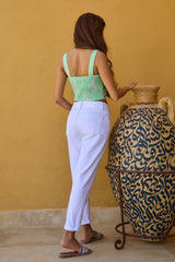 Ana & Lucy - Mom Pant - White