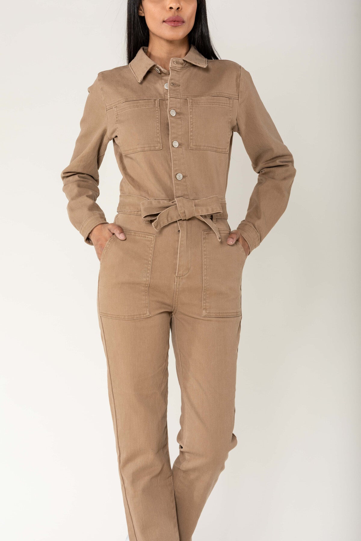 Nina Carter - Jumpsuit - Beige