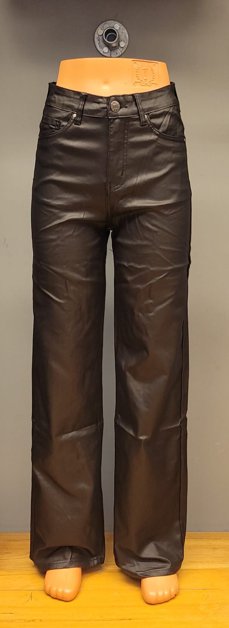 Goodies - Wide Leg - Leatherlook Zwart
